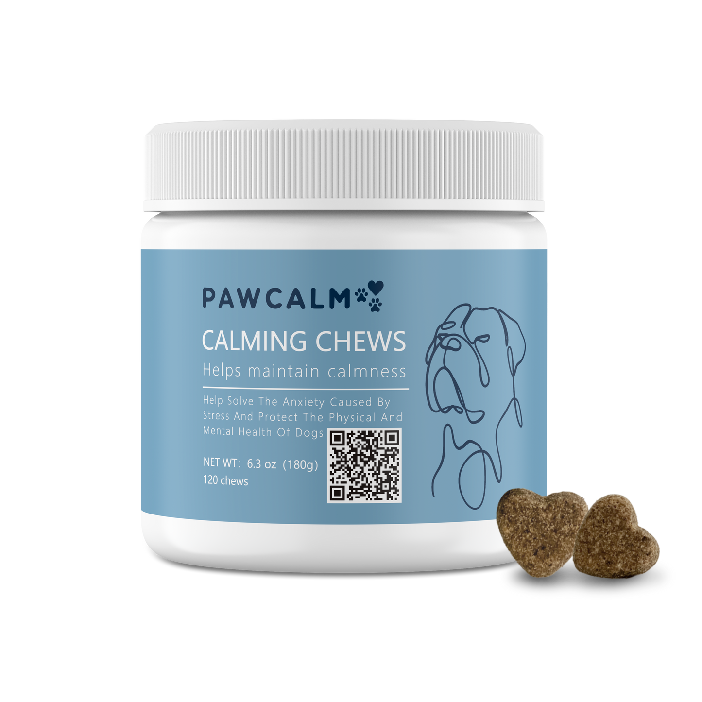 Pawcalm Calming Treats to Soothe Your Dog's Anxiety, Stress, & Fear