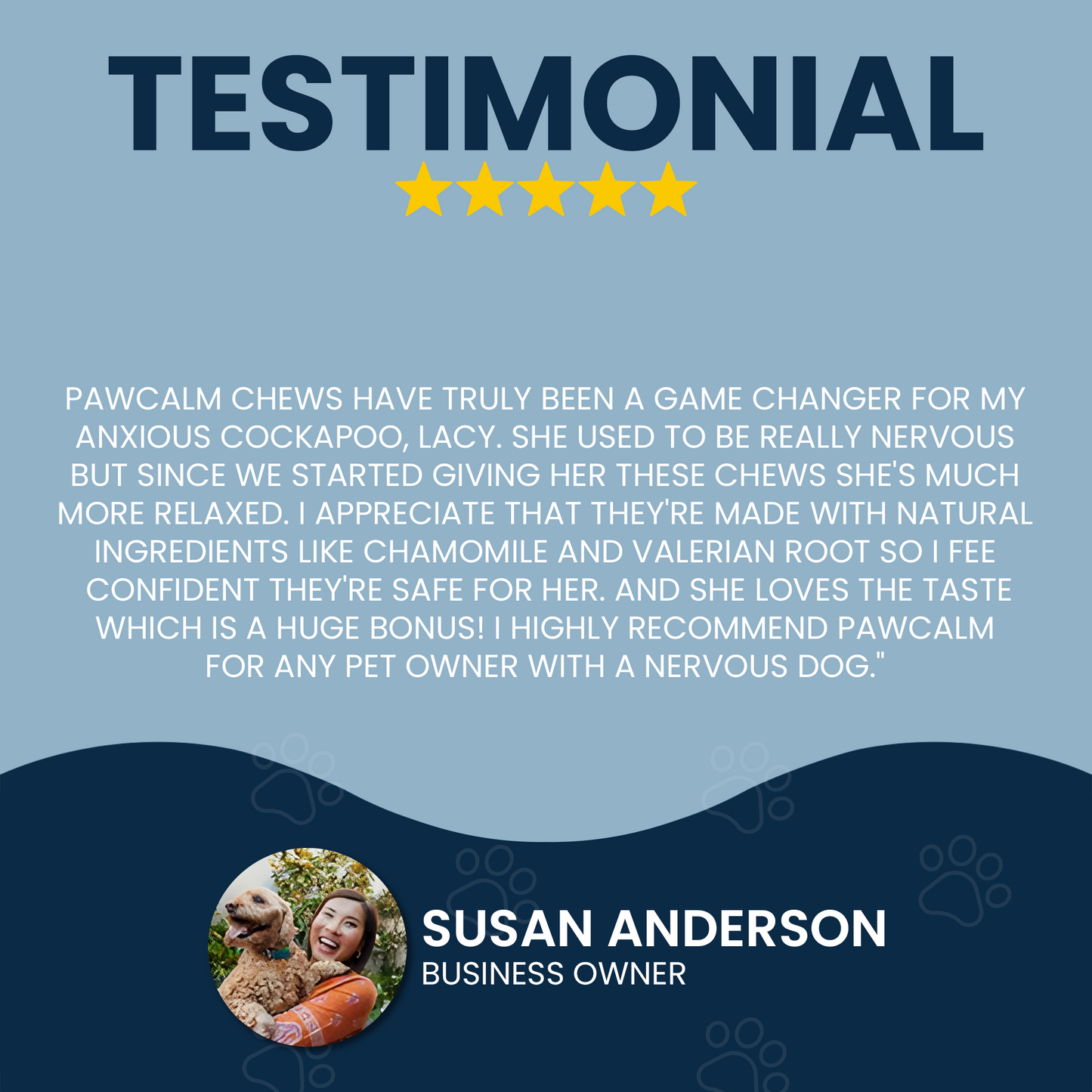 Pawcalm Testimonial